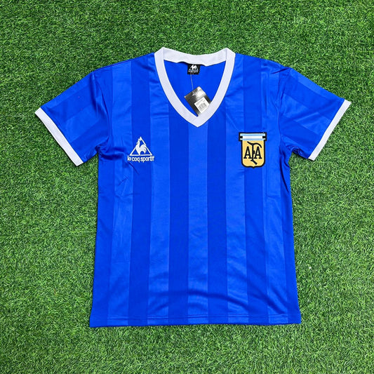 Argentina 1986 World Cup Final Retro Blue Jersey – Maradona