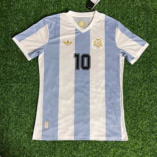 Argentina Legendary White Retro Jersey – Maradona #10